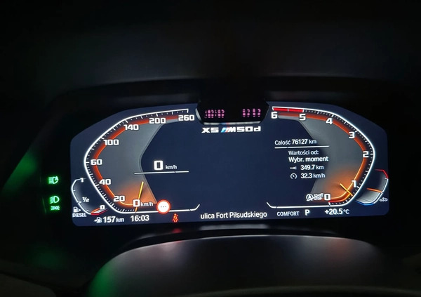 BMW X5 cena 299000 przebieg: 76000, rok produkcji 2019 z Warszawa małe 529